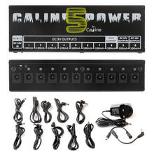 Caline CP-05 pedal de efeito de guitarra, fonte de alimentação ue eua au uk plugue 10 saída isolada placa de afinador de energia, acessórios de guitarra 2024 - compre barato