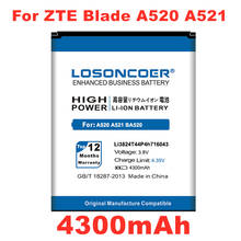 Losoncoer bateria 4300mah integrada para zte blade a520 a521 ba520 2024 - compre barato