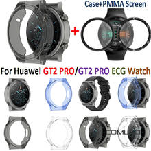 Plating Protective Case for Huawei Watch GT2 PRO Bracelet Screen PC PMMA Protectors Film for Huawei GT2 PRO Watches Frame Cover 2024 - buy cheap