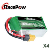 Racepw-bateria de lipo de controle remoto, 1500mah, 14.8v, 75c, com plugue xt60, para drone de corrida vórtice, freestyle, v1, avião de caminhão, fpv 2024 - compre barato
