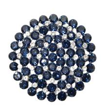 CINDY XIANG 4 Colors Choose Rhinestone Large Round Flower Brooches for Women Fashion Double Layer Style Coat Pin High Quality 2024 - buy cheap