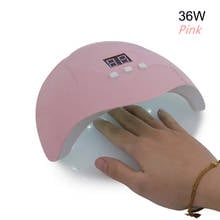 36W Pink Portable Nail Dryer Machine Home Use UV LED Lamp UV Gel Varnish Dryer 30/60/90s Timer USB Cable Nail Lamp For Manicure 2024 - buy cheap