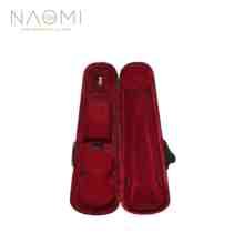 Naomi capa de violino vermelho case1/8 1/4 1/2, peças de acessório para violino em formato triangular, tamanhos profissionais de 3/4 e 2024 - compre barato