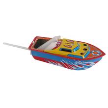 Классическая железная свеча, 1 шт., Паровая лодка, оловянная игрушка, Европейский бассейн для воды, плавающая Популярная игрушка-лодка, детский подарок на день рождения 2024 - купить недорого