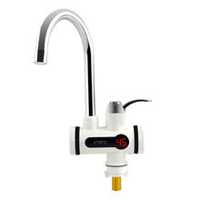 ATWFS Electric Hot Faucet Water Heater Electric Tankless Water Heating Kitchen Faucet Digital Display Instant Water Tap 3000 W 2024 - купить недорого