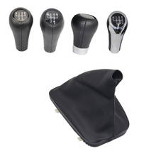Chrome & Leather Car Shift Gear Knob Lever Gaitor Boot Cover For BMW 3 Series E46 2024 - buy cheap