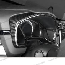 carbon fiber car dashboard screen frame trim for honda crv 2017 2018 2019 2020 2021 accessories cr-v chrome instrument 2024 - buy cheap