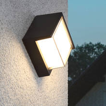 Modern Outdoor Wall Light 160mm 120mm 10w Balcony Light Round Square Ip65 Quality Black Modern Aluminium Wall Lights for Home 2024 - buy cheap