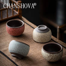 Chansapva 100ml xícara de chá chinês estilo retrô cerâmica simples xícara de café teacup conjunto de chá china cerâmica h455 2024 - compre barato
