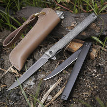 Outdoor Folding Knife Self-defense Knife EDC Knife Straight Knives Pocket Camping Knife Full Stainless Steel High Hardness 2024 - buy cheap