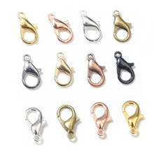 10x5mm/12x6mm/14x7mm/16x8mm  9 Colors Plated Fashion Jewelry Findings,Alloy Lobster Clasp Hooks for Necklace&Bracelet Chain DIY 2024 - buy cheap