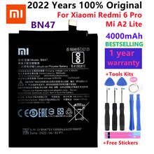 2022 Years Original 4000mAh BN47 Replacement Battery For Xiaomi Redmi 6 Pro / Mi A2 Lite Bateria Batterie Mobile Phone Batteries 2024 - buy cheap