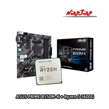 AMD Ryzen 5 5600G R5 5600G CPU + ASUS PRIME B550M K Motherboard Suit Socket AM4 All new but without cooler 2024 - buy cheap
