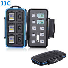 JJC-soporte de tarjeta de memoria impermeable, organizador de tarjetas Nano SIM, 22 ranuras, para 6 SD SDXC SDHC 6 MSD Micro SD TF 2 SIM 4 Micro SIM 4 2024 - compra barato
