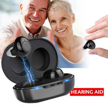1 Pair USB Rechargeable Mini In Ear Portable Invisible Hearing Aids Assistant Adjustable Tone Sound Amplifier For Deaf Elderly 2024 - buy cheap