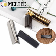 20pcs Meetee 10-60mm Metal Strap Tails Clip Buckle Suspenders Belt Tail Clips Wallet Leather Stopper Buckles Cord End DIY Apply 2024 - buy cheap