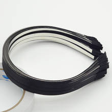 10PCS 5mm Black Satin Ribbon single Covered Plain Metal Hair Headbands Free shipping,BARGAIN for BULK 2024 - buy cheap