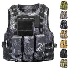 Tactical Vest Military Airsoft Paintball Molle Vests Assault Adjustable Combat Training Vest for Outdoor Hunting,CS War Game 2024 - buy cheap