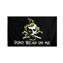 60X90/90X150CM No Tread Me Gadsden Pirate Skull Bone Flag For Decoration 2024 - buy cheap