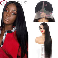 Brazilian Straight Human Hair 13x4x1 Lac Wigs 100% Remy Human Hair Natural Color Lace Part Wigs 150% Density EUPHORIA 2024 - buy cheap