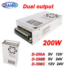 Fuente de alimentación Dual de 200W, 12V, 8,5, 24V, 4.2A, convertidor suply D-200C ac dc de buena calidad 2024 - compra barato