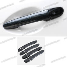 carbon fiber car door handle cover trims protector for mazda 3 mazda3 2008 2009 2010 2011 2012 2013 BL sport accessories styling 2024 - buy cheap