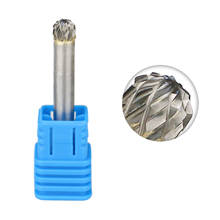 SD-1 Double Cut Tungsten Carbide Rotary Burr Ball Shape with 1/4" Shank Metal Carving Drilling Polishing File for Die Grinder 2024 - buy cheap