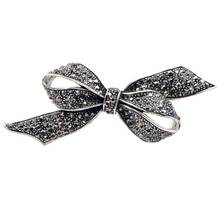CINDY XIANG Rhinestone Bow Brooches for Women Vintage Black Brooch Pin Elegant Large Fashion Jewelry High Quality Gift 2024 - buy cheap