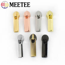 50/100pcs Meetee Zipper Sliders for 3# 5# Nylon Zippers Puller Down Jacket Pocket Zip Head Bag Repair Kits DIY Accessories 2024 - buy cheap