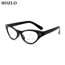 Women Fashion Diamond Cat Eye Progressive multifocal Reading Glasses Female Look Near Far Presbyopia Spectacles Magnifier 2024 - buy cheap