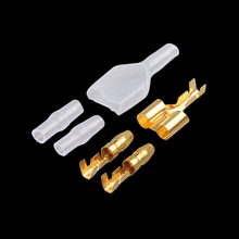 10/20/50sets 4.0 bullet terminal car electrical wire connector diameter 4mm  Male + Female 1 : 2 2024 - buy cheap
