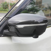 Cubierta de fibra de carbono para Nissan Qashqai J11 2016-17, espejo retrovisor de coche, ABS, calcomanías decorativas exteriores 2024 - compra barato