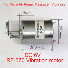 RF-370 DC 3V-9V 6V 7200RPM Mini Round 24mm Electric Motor 2mm Shaft For Air Pump Vibrator Massager Gear Motor 2024 - buy cheap