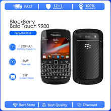 Blackberry 9900 Refurbished-Original Blackberry 9900 Cell Phone 3G QWERTY+Touch screen 2.8' WiFi GPS 5.0MP 8GB ROM blackberry 2024 - купить недорого