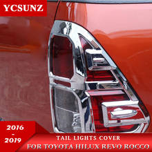 ABS Chrome tail lights cover For Toyota Hilux Revo Rocco 2016 2017 2018 2019 2020 Hilux 2021 2022 4X2 2024 - buy cheap