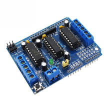 Escudo duplo da movimentação do motor l293d para arduino duemilanove, escudo de controle do motor da placa de expansão da movimentação do motor 2024 - compre barato