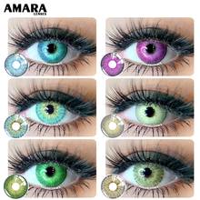 Цветные контактные линзы AMARA, 1 пара, Йорк PRO, красота, цветные контактные линзы для Pupilentes, косплей, цветные контактные линзы ed для глаз 2024 - купить недорого