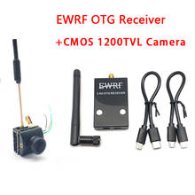 EWRF New Receiver UVC Video Downlink OTG VR Android Phone With Cmos 1200TVL 1/3" COMS 2.1mm Lens PAL FPV Camera for FPV Drone 2024 - buy cheap