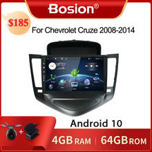 Bosion-sistema multimídia para autos, android 10.0, tela sensível ao toque, unidade principal, dsp, navegação gps, 2din, para chevrolet cruze 2008 a 2014 2024 - compre barato