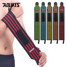 AOLIKES-correas de soporte de muñeca para levantamiento de pesas, muñequeras deportivas para gimnasio, 1 unidad 2024 - compra barato