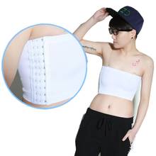 HaleyChan Summer Corset Strapless Sport Bra Elastic Binder Tops for Women's Tomboy Trans Lesbian Crossdresser FTM  Strapless Top 2024 - buy cheap