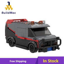 MOC Retro Simulation Car A-Team GMC Vandura Van  Model Building Blocks Diy Toys Bricks Educational Christmas Gift For Children 2024 - buy cheap