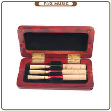 Cañas de arce + 1 estuche de cañas para oboes, caja de almacenamiento para 3 lengüetas, Color palisandro 2024 - compra barato