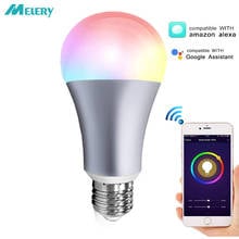 WiFi Smart Light LED Bulb E26 E27 7W Warm Cool White RGB Dimmable Voice Remote Control by Android Phone Alexa Echo Google Home 2024 - buy cheap
