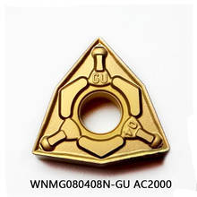 100% Original WNMG0804 WNMG080408N-GU AC2000 WNMG080408 N-GU GU Carbide Inserts Lathe Cutter WNMG 080408 Turning Tools 10pcs/box 2024 - buy cheap