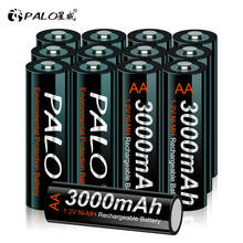 PALO  AA Rechargeable Battery AA Ni-MH 1.2V 3000mAh Ni-MH 2A Pre-charged Bateria low self discharge aa Batteries For Camera Toys 2024 - buy cheap