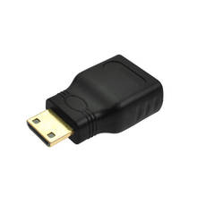 Mini adaptador compatível com hdmi, adaptador fêmea para macho com conector de hdmi, dispositivo adaptador compatível com hdmi 2024 - compre barato