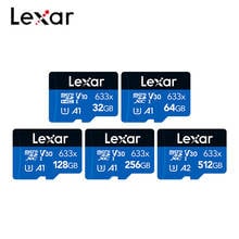 Lexar-cartão de memória 633x, 100% original, velocidade de leitura de 95 mb/s, 32gb, sdxc, classe 10, cartão micro sd, 64gb, 128gb, u3, u30, tf, microsd 2024 - compre barato