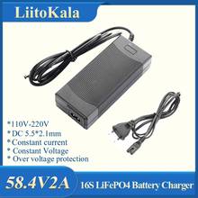 LiitoKala 48V 2A LiFePO4 battery Charger 58.4V 2A 100-240VAC DC LiFePO4 Battery Charger For 16S 24V LiFePO4 Battery pack 2024 - buy cheap