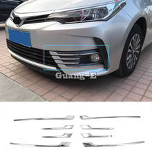 For Toyota Corolla Altis 2017 2018 2019 Car Styling Body Head Front Fog Eyebrow Trim Light Lamp Frame Stick Cover Frame  8pcs 2024 - buy cheap